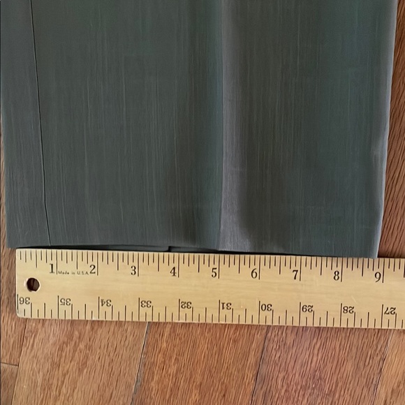 Men's NWT Haggar Olive Dress  Plain Front Classic Fit  Pants 38 x 32 - Picture 13 of 14